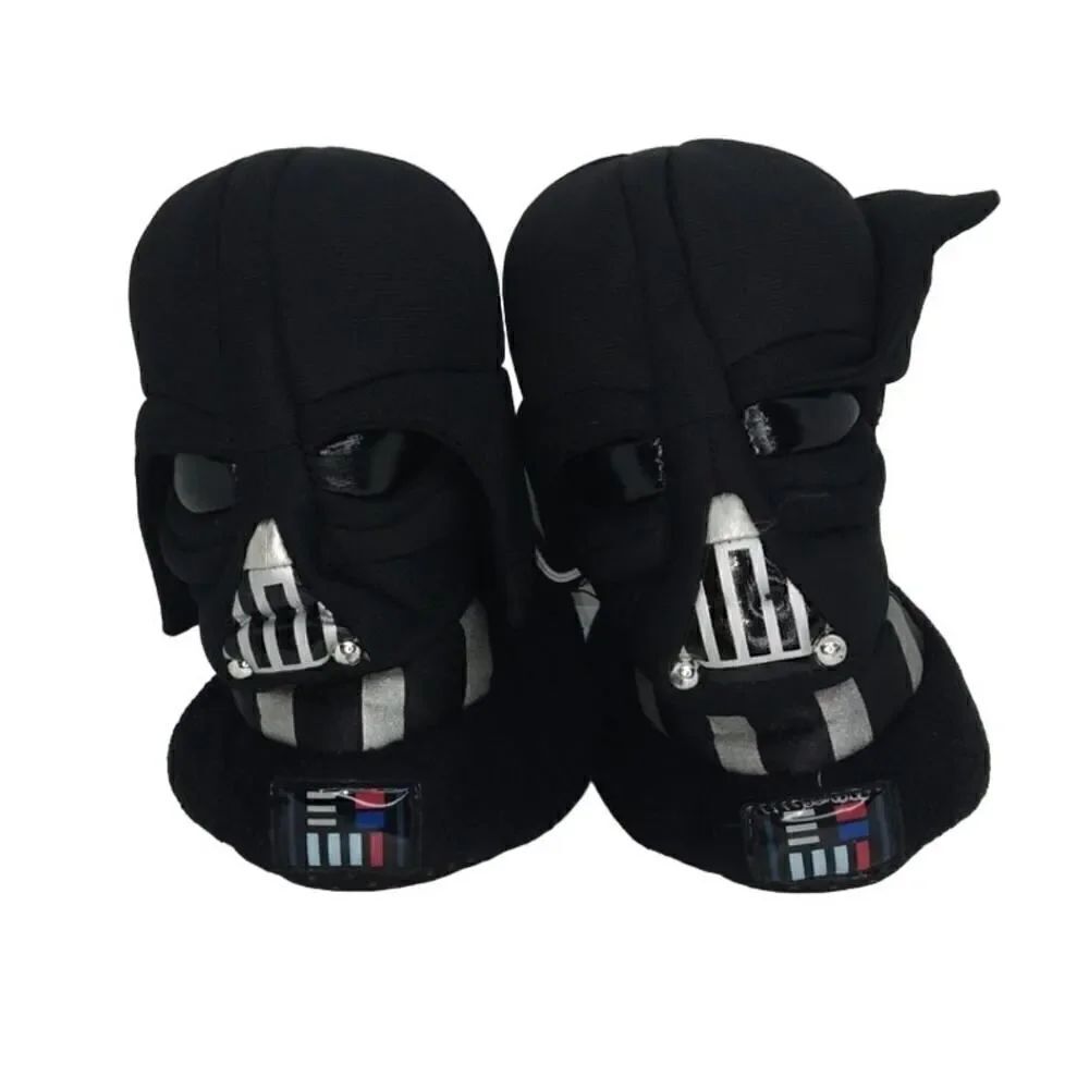 Star Wars Darth Vadar Boys NEW /Tags Boys cushioned Black Slippers- sz. 7/8 COOL